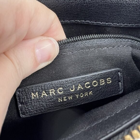 Marc Jacobs Mini Black Leather Commuter Crossbody Purse Bag Classic - Picture 8 of 13